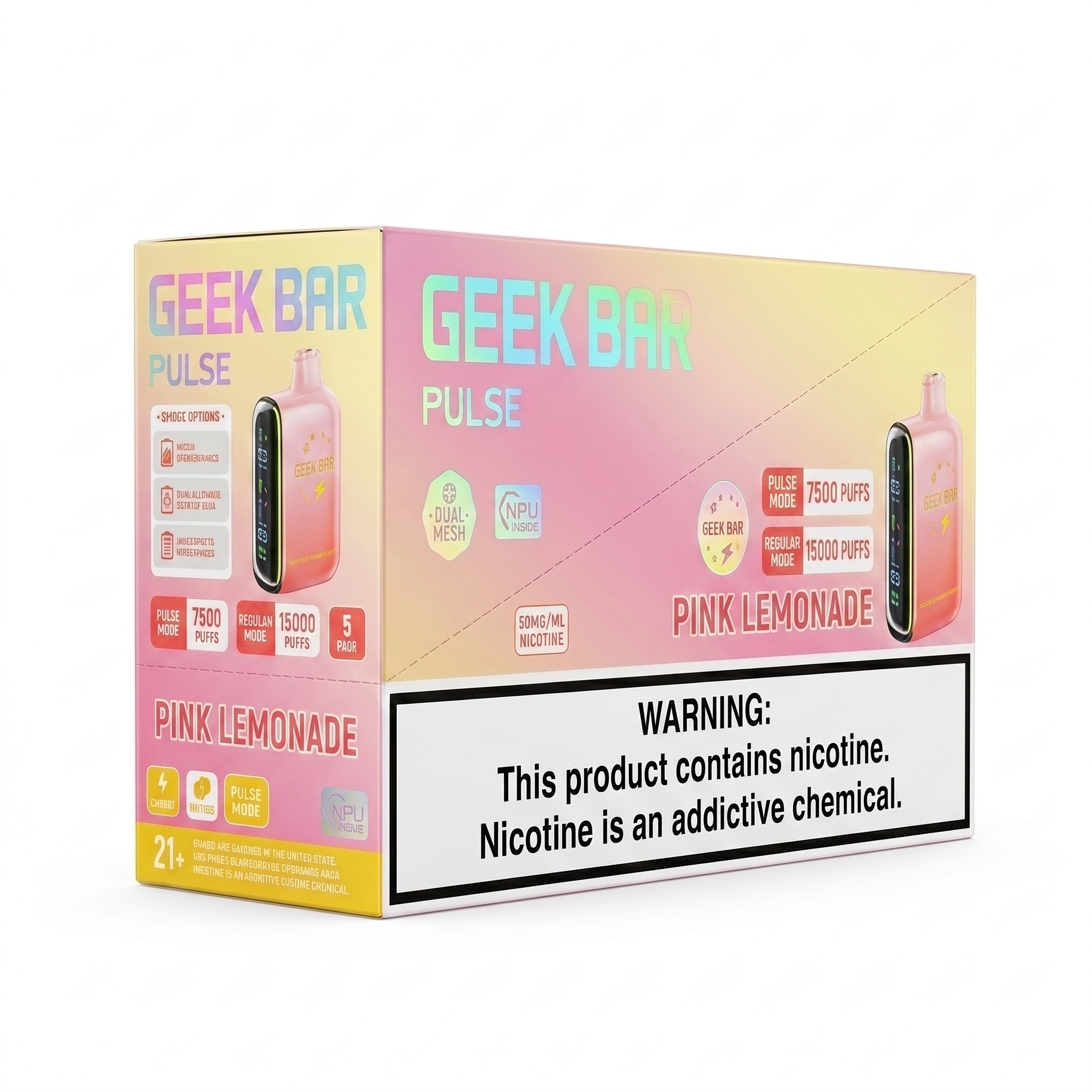 GEEK BAR PULSE 15000 PINK LEMONADE 5 Pack