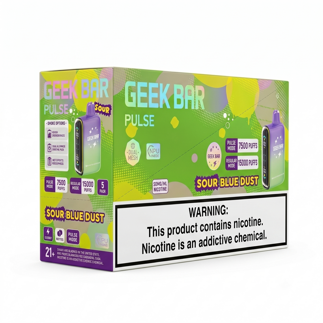 GEEK BAR PULSE 15000 Sour Blue Dust 5 Pack