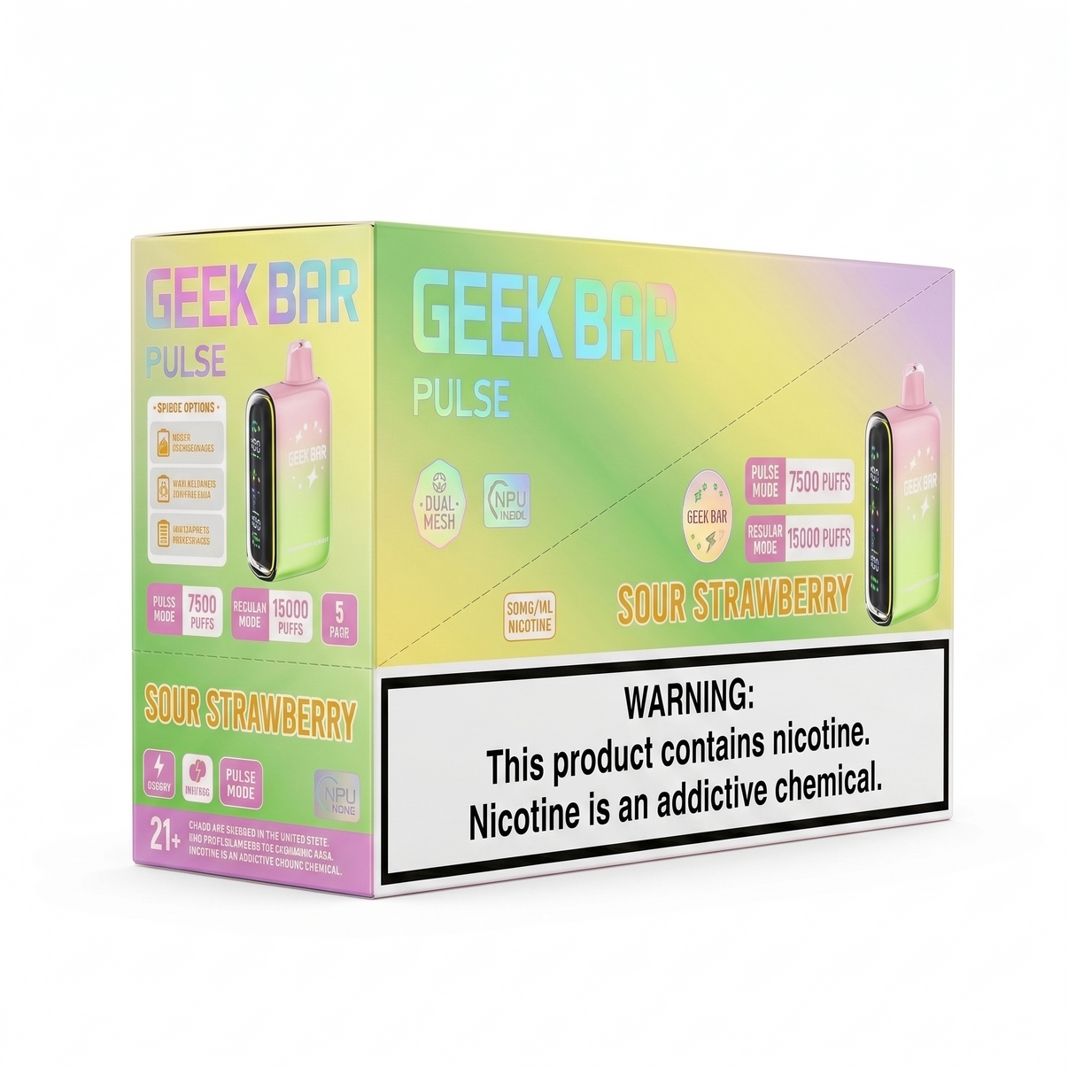 GEEK BAR PULSE 15000 Sour Strawberry 5 Pack