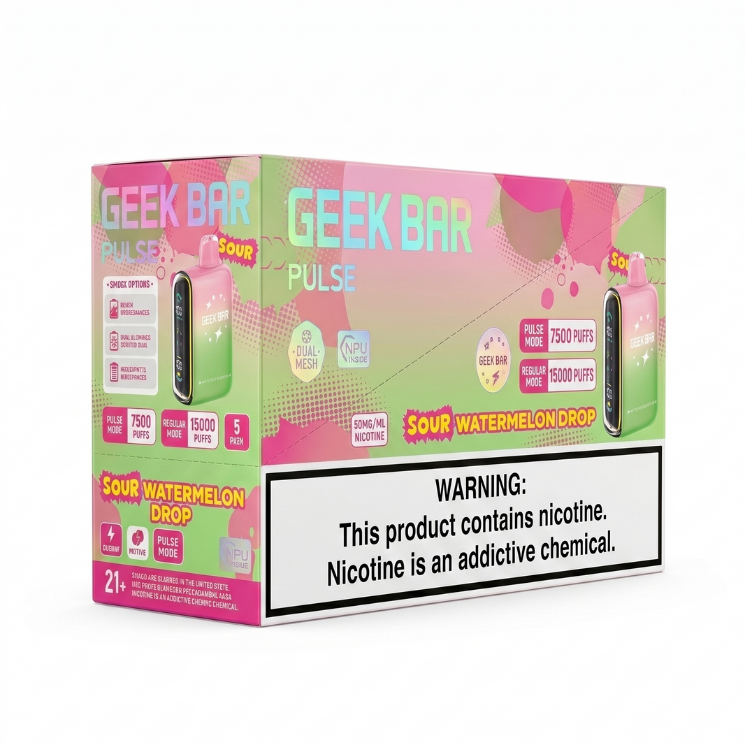 GEEK BAR PULSE 15000 Sour Watermelon Drop 5 Pack