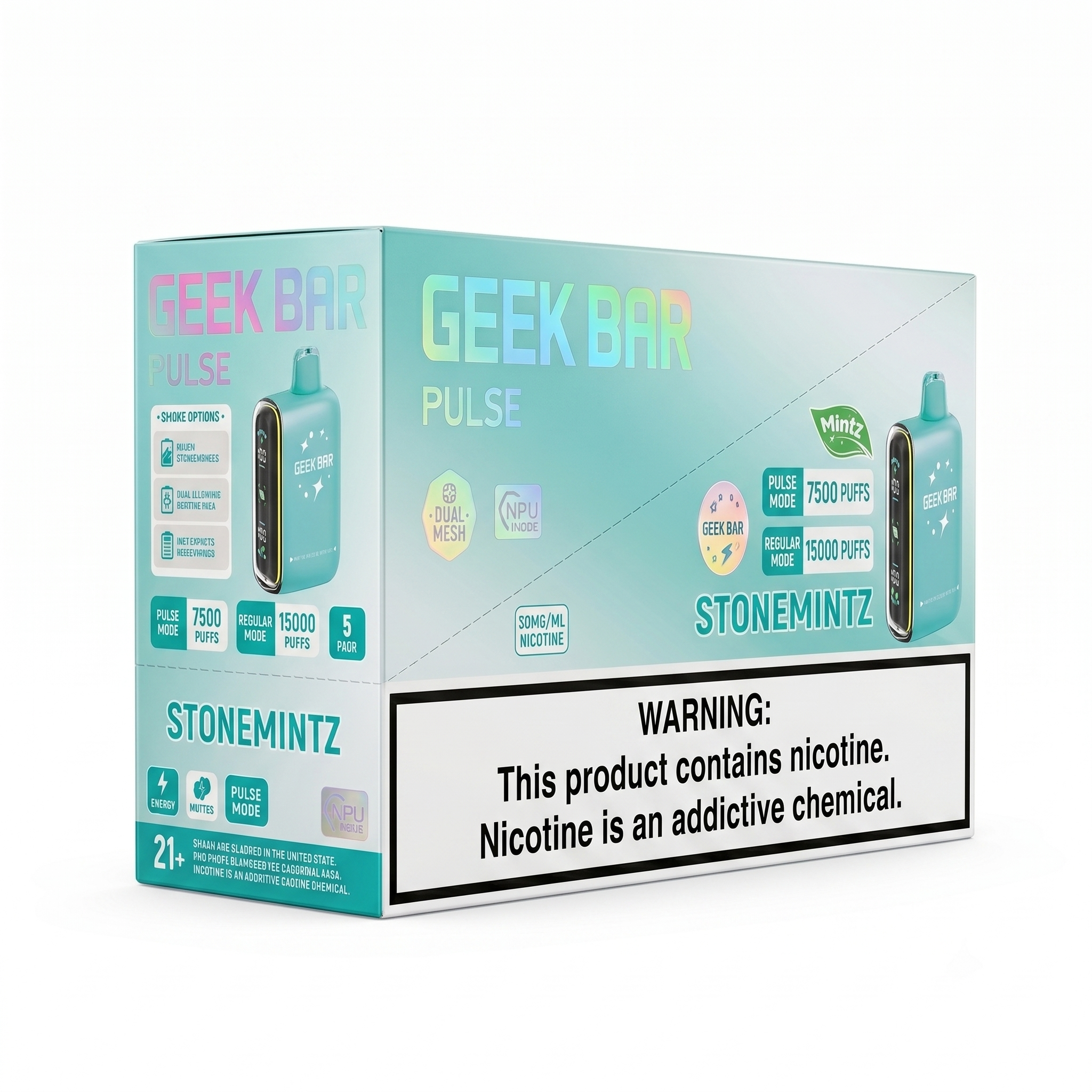 GEEK BAR PULSE 15000 Stone Mintz 5 Pack