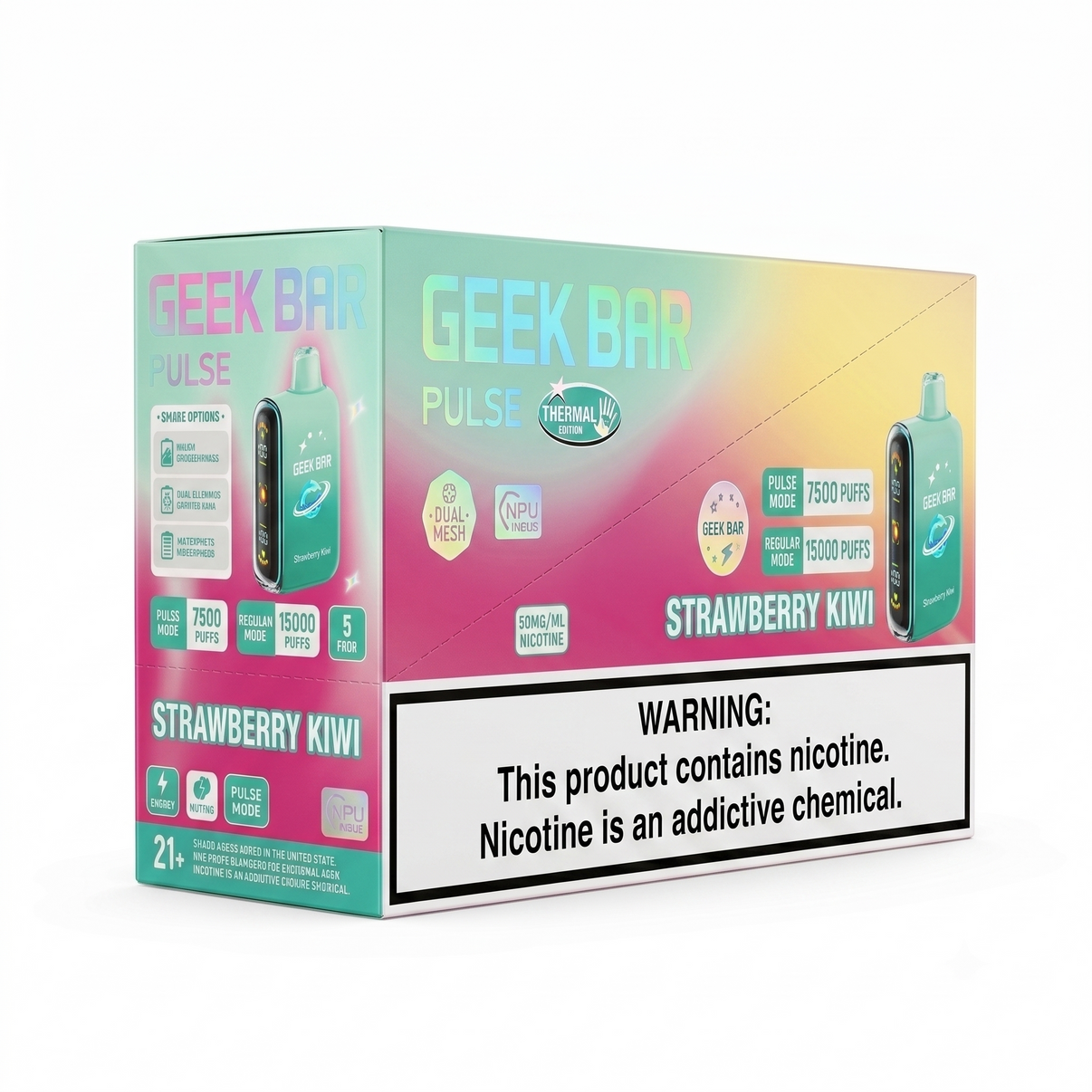 GEEK BAR PULSE 15000 Strawberry Kiwi 5 Pack