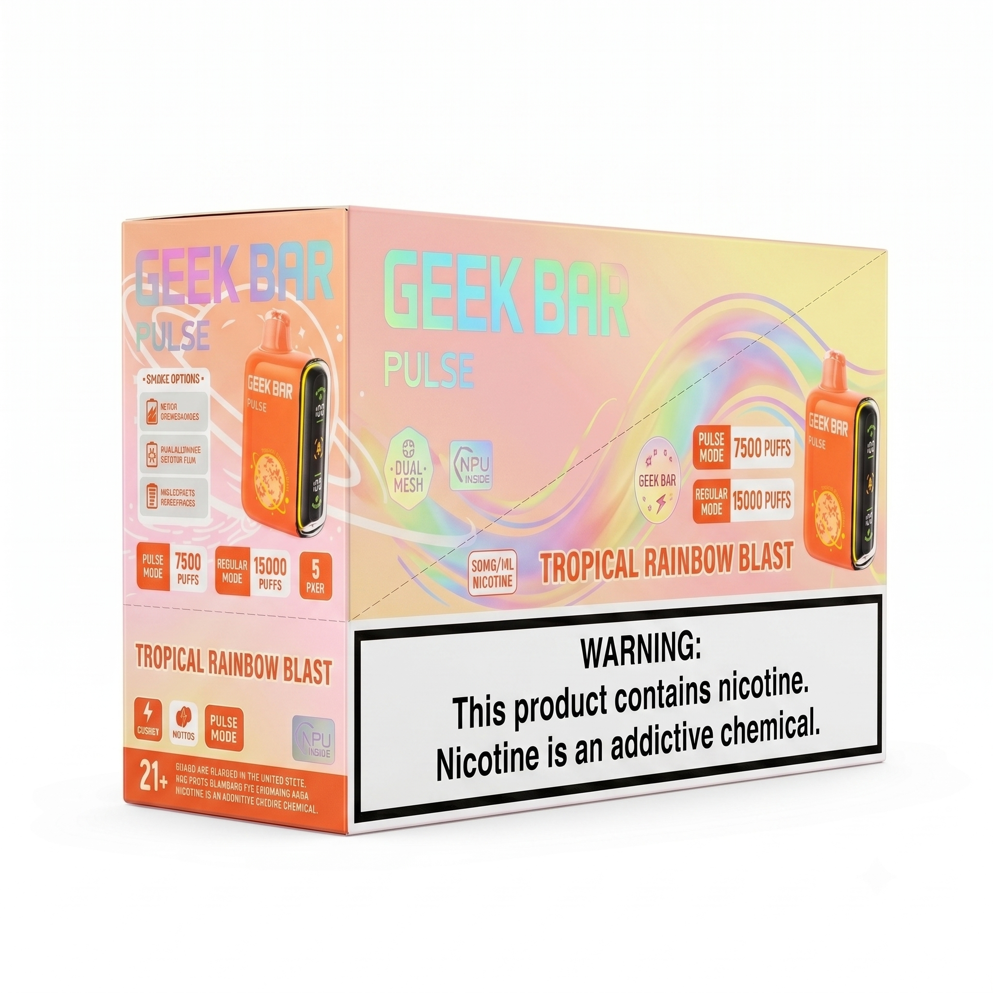 GEEK BAR PULSE 15000 Tropical Rainbow Blast 5 Pack