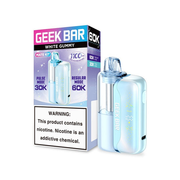 Geek Bar Pulse 60K Mate Kit 30000 Puffs 50mg - White Gummy