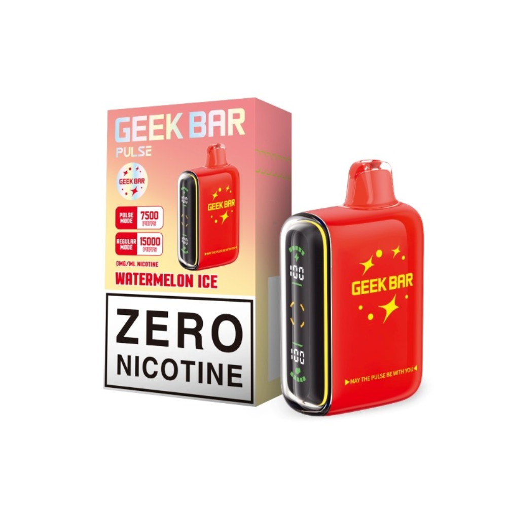 Geek Bar Pulse Zero Nicotine Disposable Vape 15000 Puffs - Watermelon Ice
