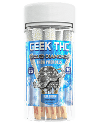 Geek THC Liquid Diamonds THCa Pre Rolls 2G (10ct) | Prerolls | HQD Tech USA