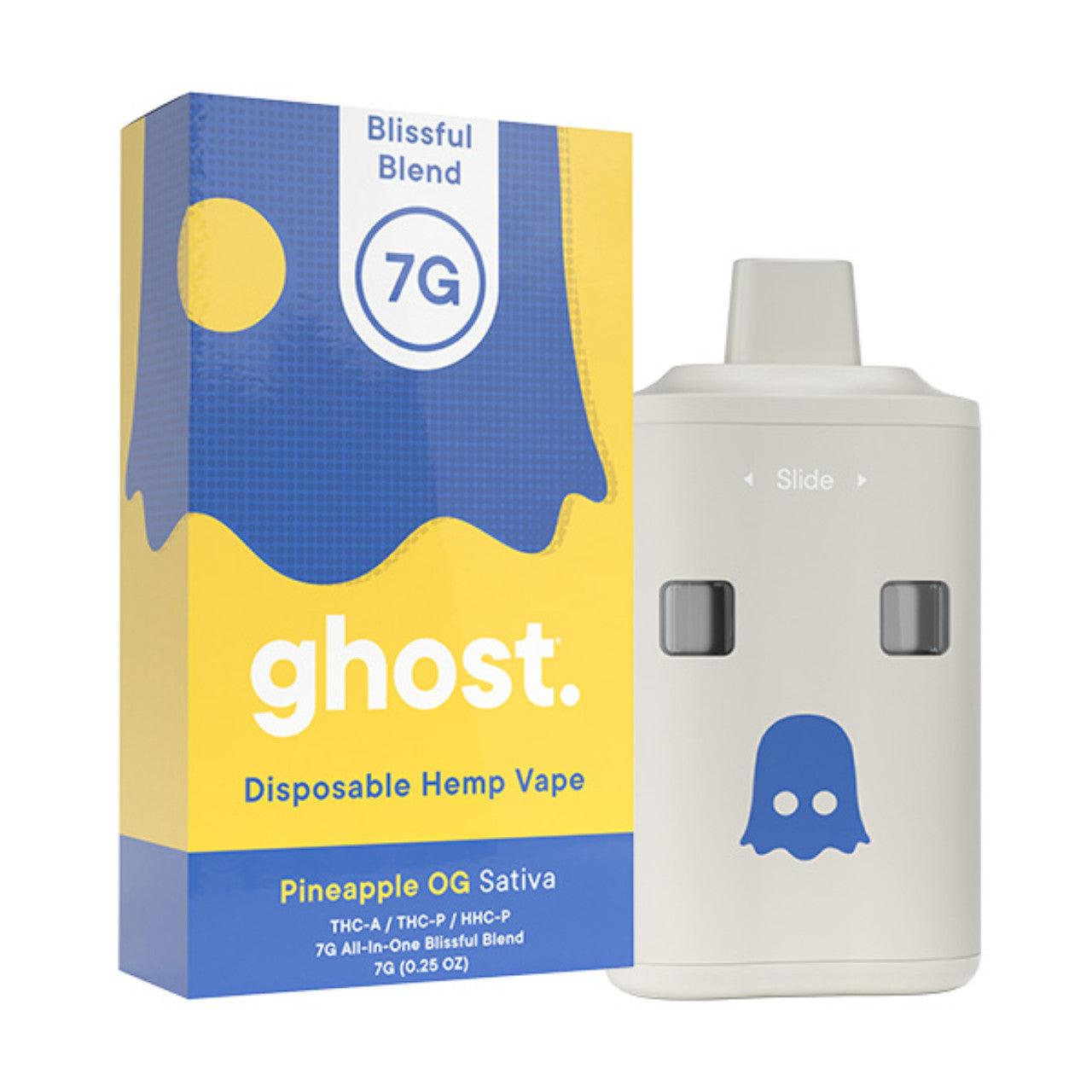 Ghost Blissful Blend THCa HHC Disposable Vape 7G | THC Disposable Vapes | HQD Tech USA