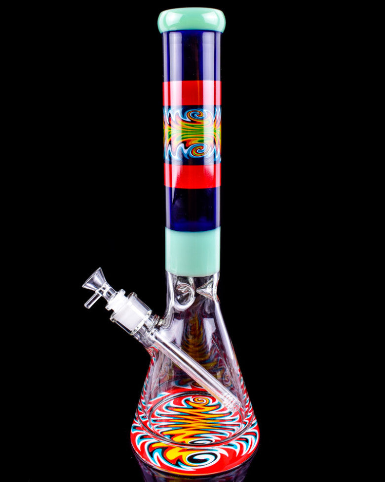 16" Wig Wag Thick Glass Beaker Bong