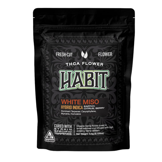 Habit THC-A White Miso Flower - 3.5g - hqdtechusa