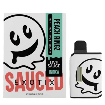 Half Bak'D Sauce'D Exotix THCa Live Resin Disposable Vape 4G HQD Tech USA Half Bak'D Sauce'D Exotix THCa Live Resin Disposable Vape 4G HQD Tech USA