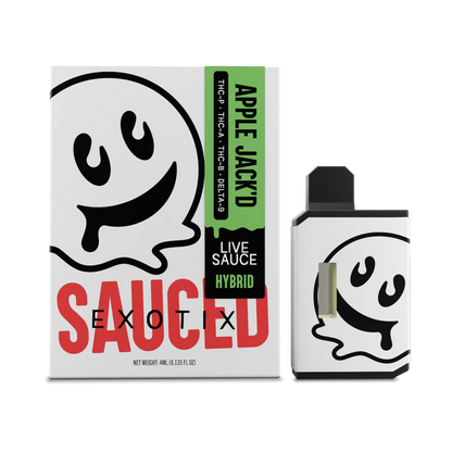Half Bak'D Sauce'D Exotix THCa Live Resin Disposable Vape 4G HQD Tech USA Half Bak'D Sauce'D Exotix THCa Live Resin Disposable Vape 4G HQD Tech USA