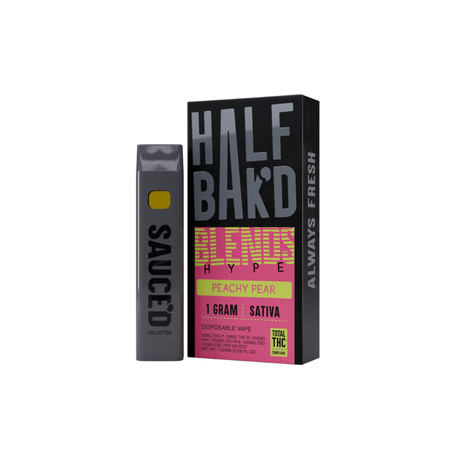 Half Bak'd Sauced Collection Blends Disposable 1 Gram - Peachy Pear