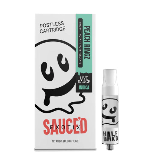 Half Bakd Sauced Exotix Peach Ringz Cartridge - 2000mg - hqdtechusa