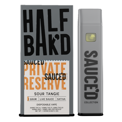 Half Bak'd Private Reserve Live Sauce Disposable Vape 1G