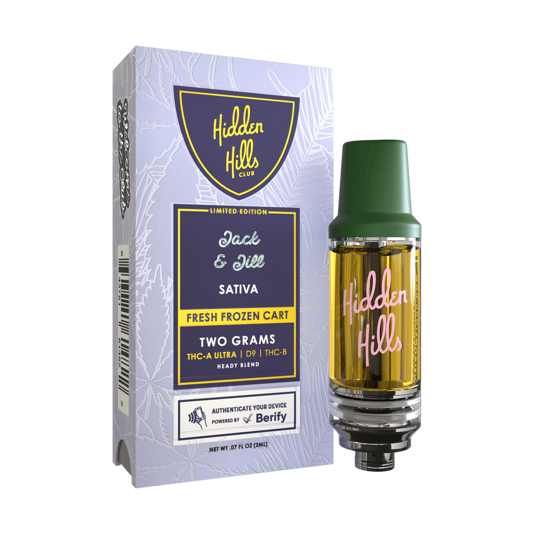 Hidden Hills Heady Blend Fresh Frozen Cartridge 2G | THC Vape Carts | HQD Tech USA