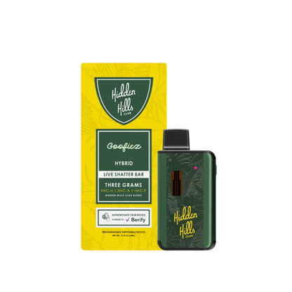 Hidden Hills Live Shatter HHC Vaporizer - 3000mg