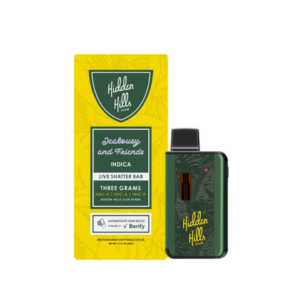 Hidden Hills Live Shatter HHC Vaporizer - 3000mg