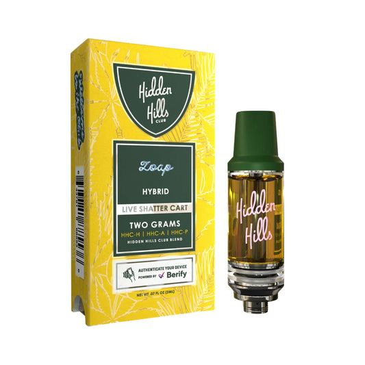 Hidden Hills Live Shatter HHC Zoap Cartridge - 2000mg - hqdtechusa