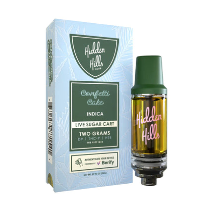 Hidden Hills Live Sugar Confetti Cake Cartridge - 2000mg