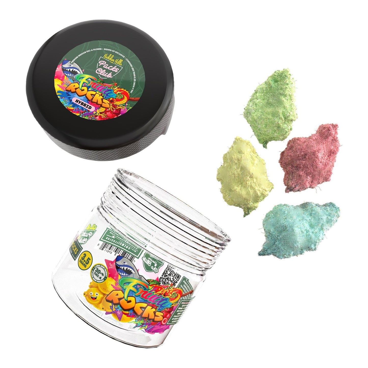 Hidden Hills Rainbow Rocks Fruity Rocks THC-A Flower - 3.5g - hqdtechusa