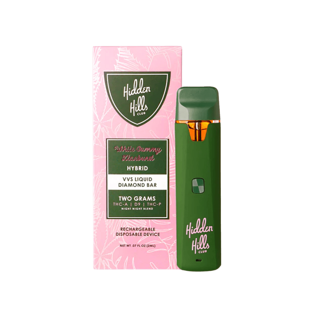 Hidden Hills VVS Liquid Diamonds 2g Disposable Vape | THC Disposable Vapes | HQD Tech USA