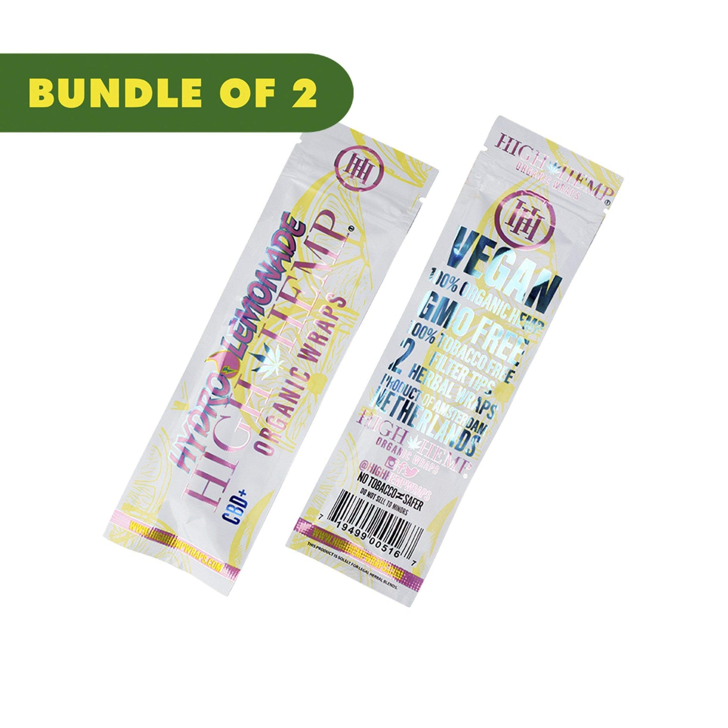 High Hemp Organic Wraps - 2 Pack