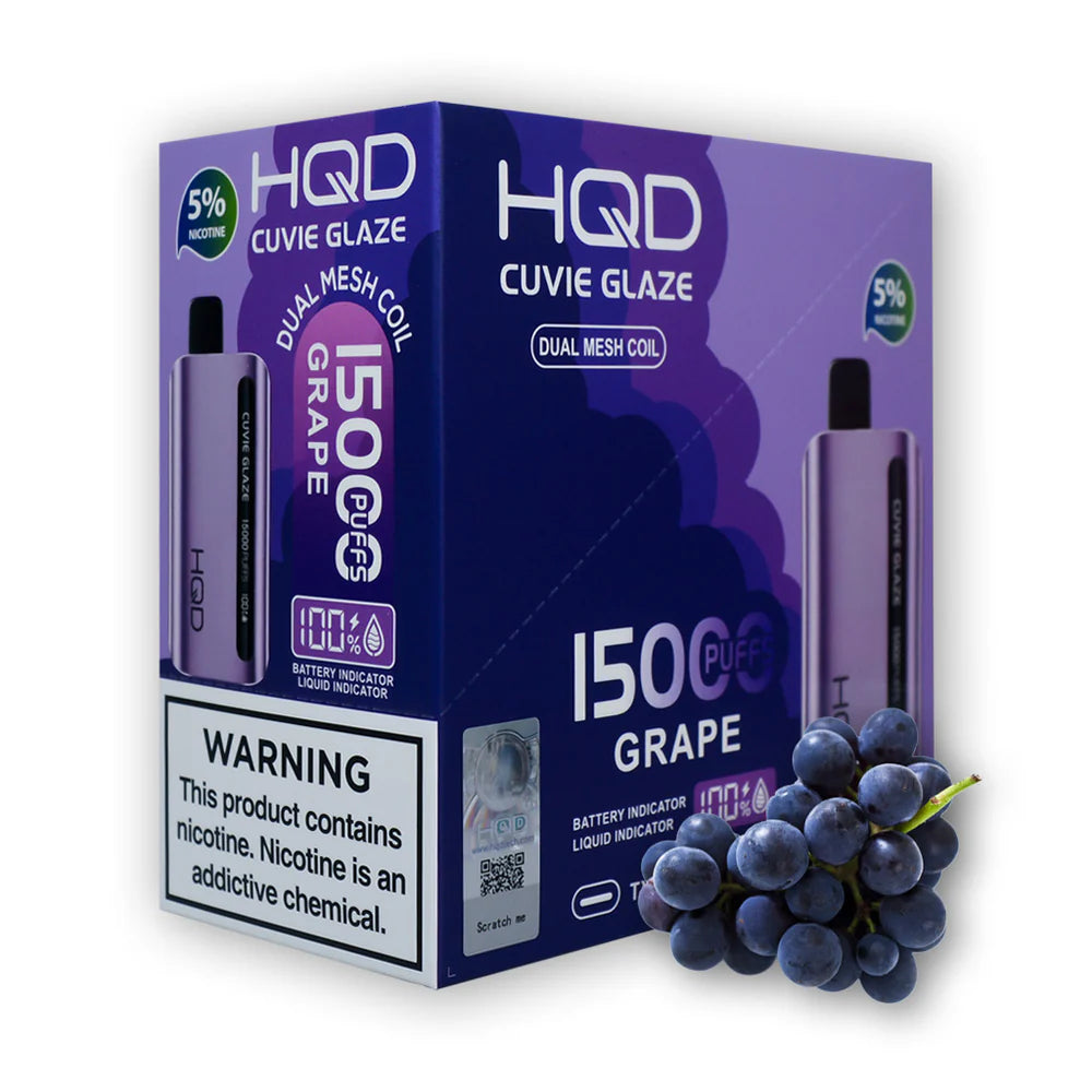 HQD Cuvie Glaze 15000 Disposable Vape 5 Pack