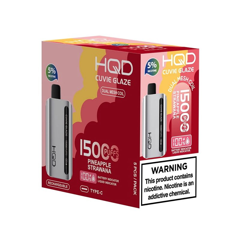 HQD Cuvie Glaze 15000 Disposable Vape 5 Pack