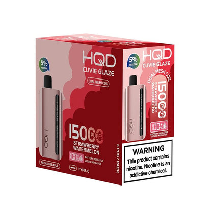 HQD Cuvie Glaze 15000 Disposable Vape 5 Pack