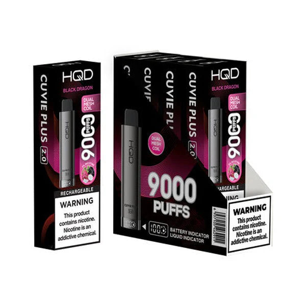 HQD Cuvie Plus 2.0 9000 Disposable Vape 5 Pack