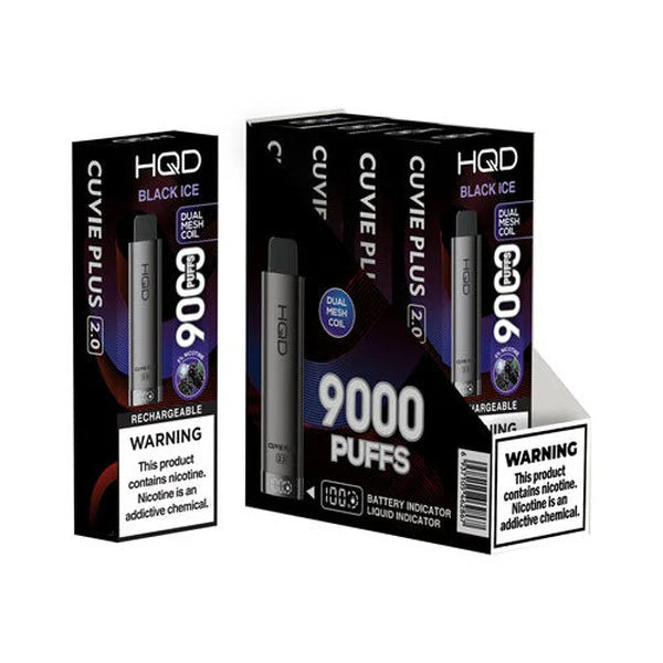 HQD Cuvie Plus 2.0 9000 Disposable Vape 5 Pack