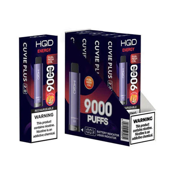 HQD Cuvie Plus 2.0 9000 Disposable Vape 5 Pack