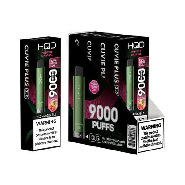 HQD Cuvie Plus 2.0 9000 Disposable Vape 5 Pack