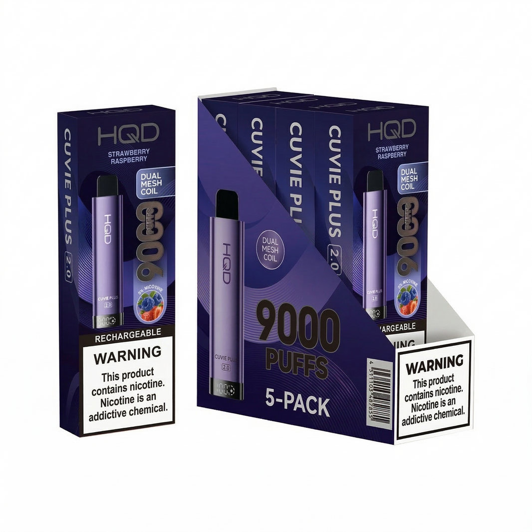 HQD Cuvie Plus 2.0 9000 Disposable Vape 5 Pack