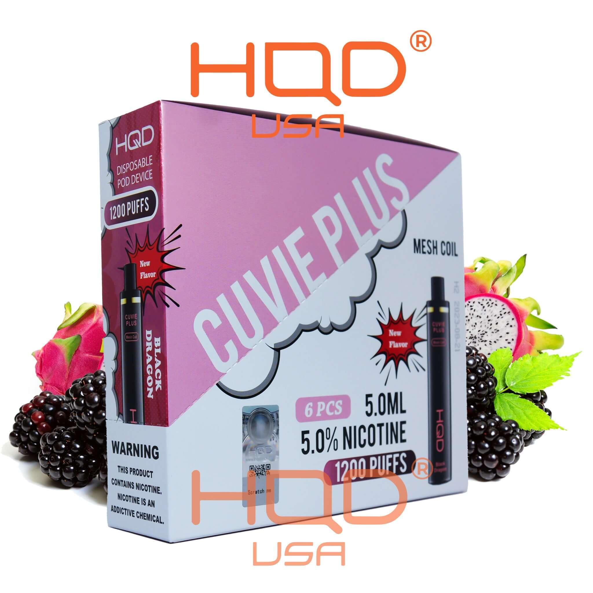 HQD Cuvie Plus (6 pack) | Disposable Vapes | HQD Tech USA