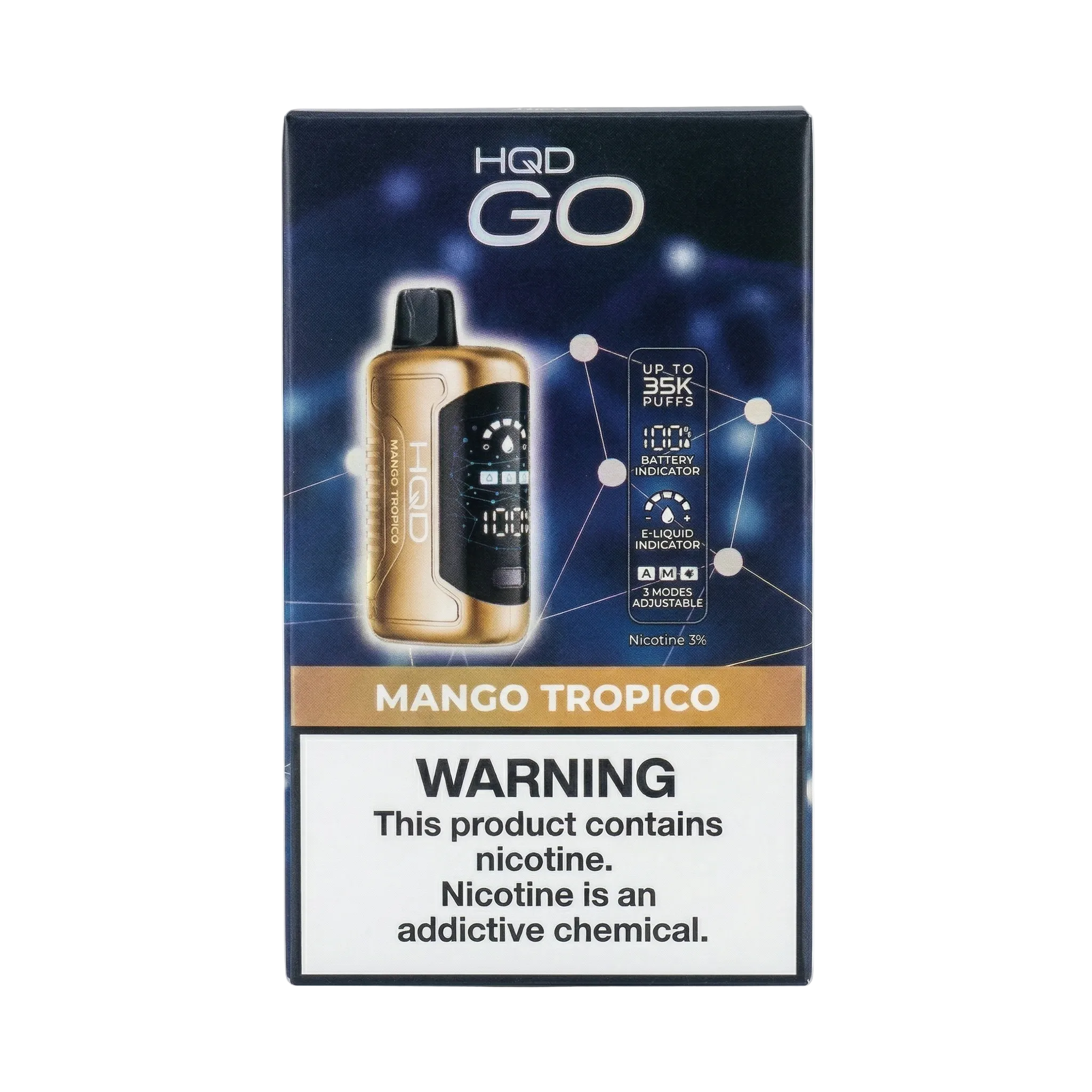 HQD GO Disposable Vape 35000 Puffs 3% - Mango Tropico