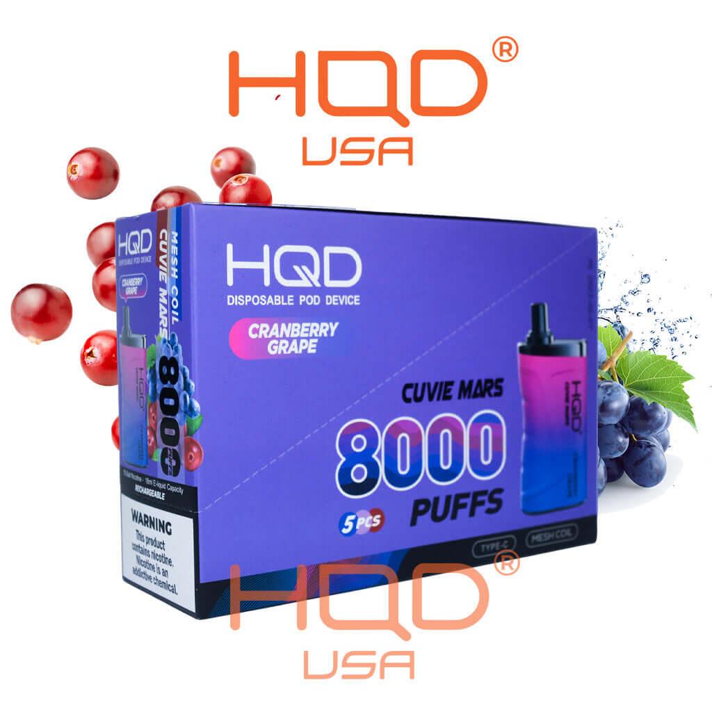 HQD | Cuvie Mars (5-Pack) | Disposable Vapes | HQD Tech USA