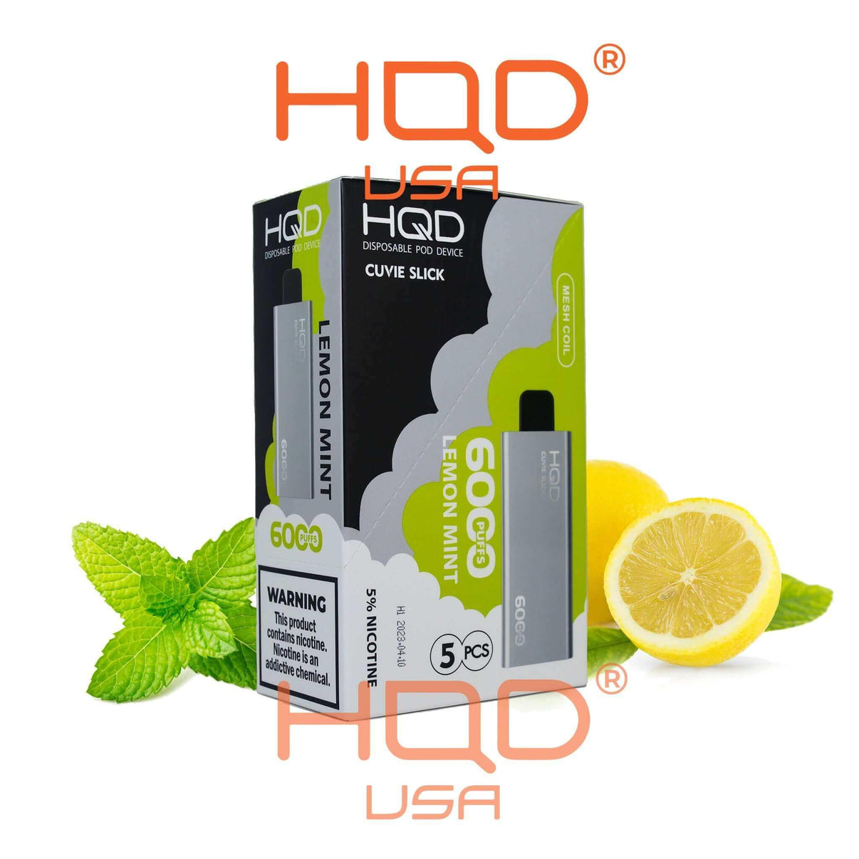 HQD | Cuvie Slick (5 Pack) | Disposable Vapes | HQD Tech USA