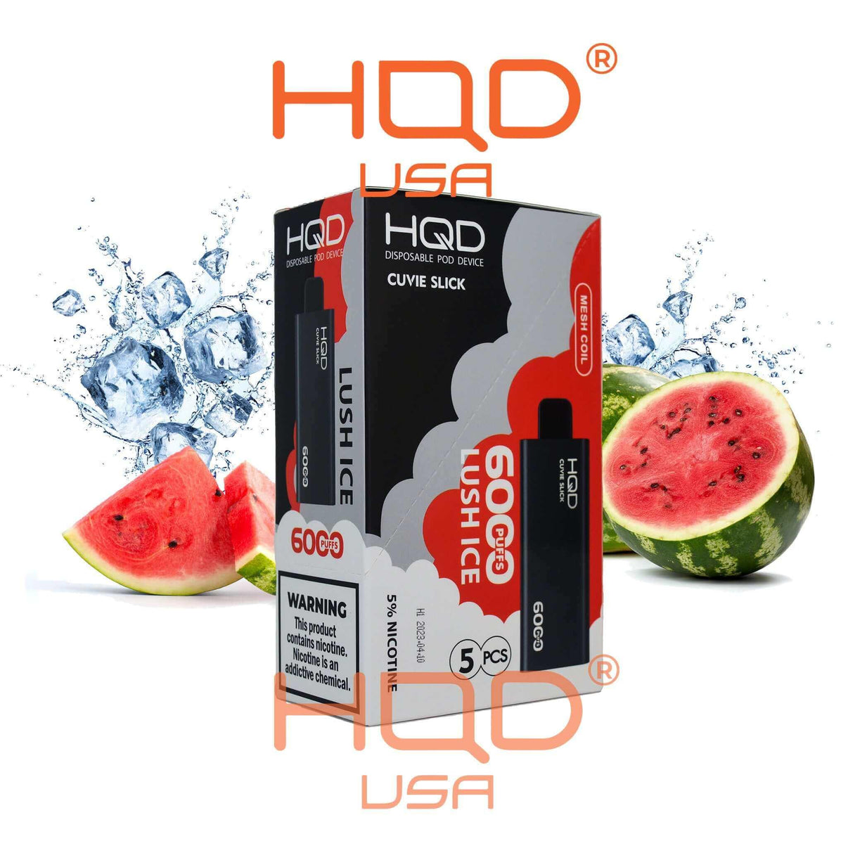 HQD | Cuvie Slick (5 Pack) | Disposable Vapes | HQD Tech USA