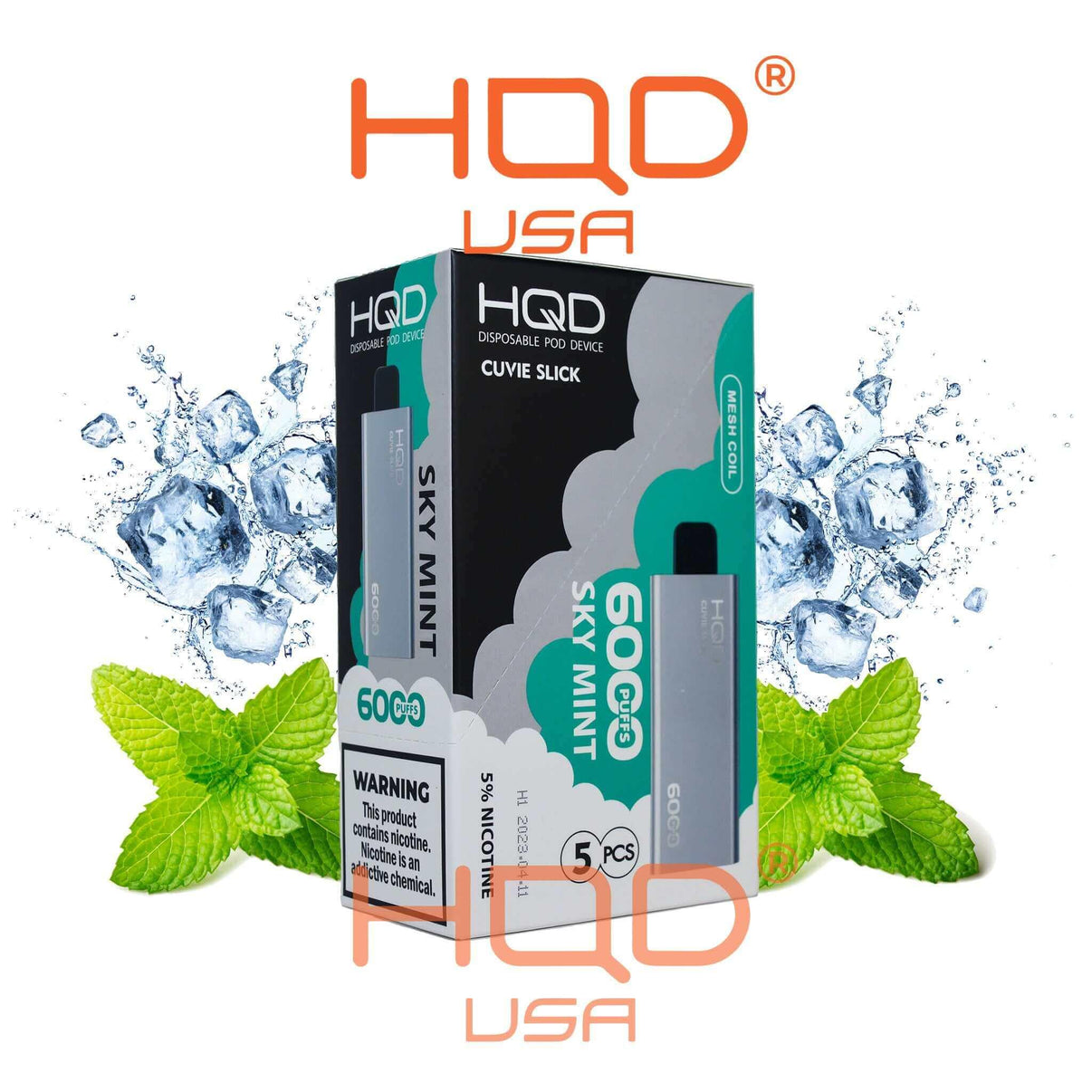 HQD | Cuvie Slick (5 Pack) | Disposable Vapes | HQD Tech USA