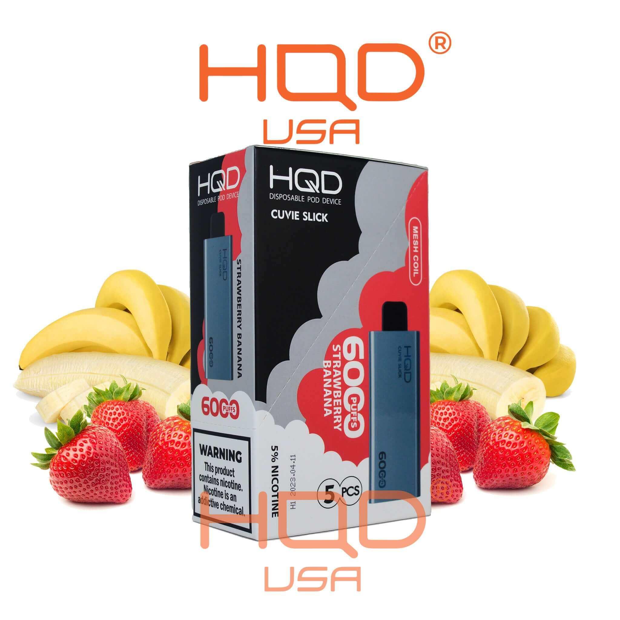 HQD | Cuvie Slick (5 Pack) | Disposable Vapes | HQD Tech USA