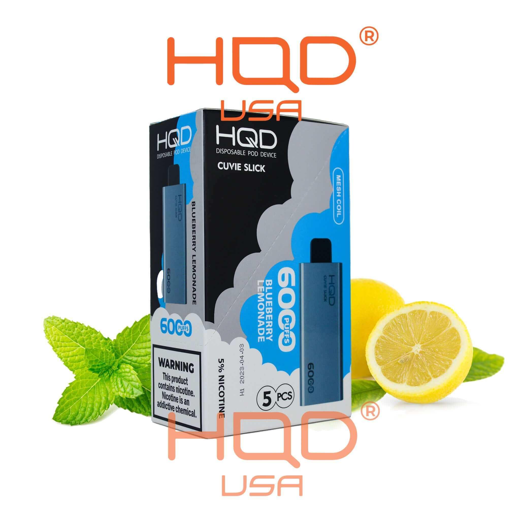 HQD | Cuvie Slick (5 Pack) | Disposable Vapes | HQD Tech USA