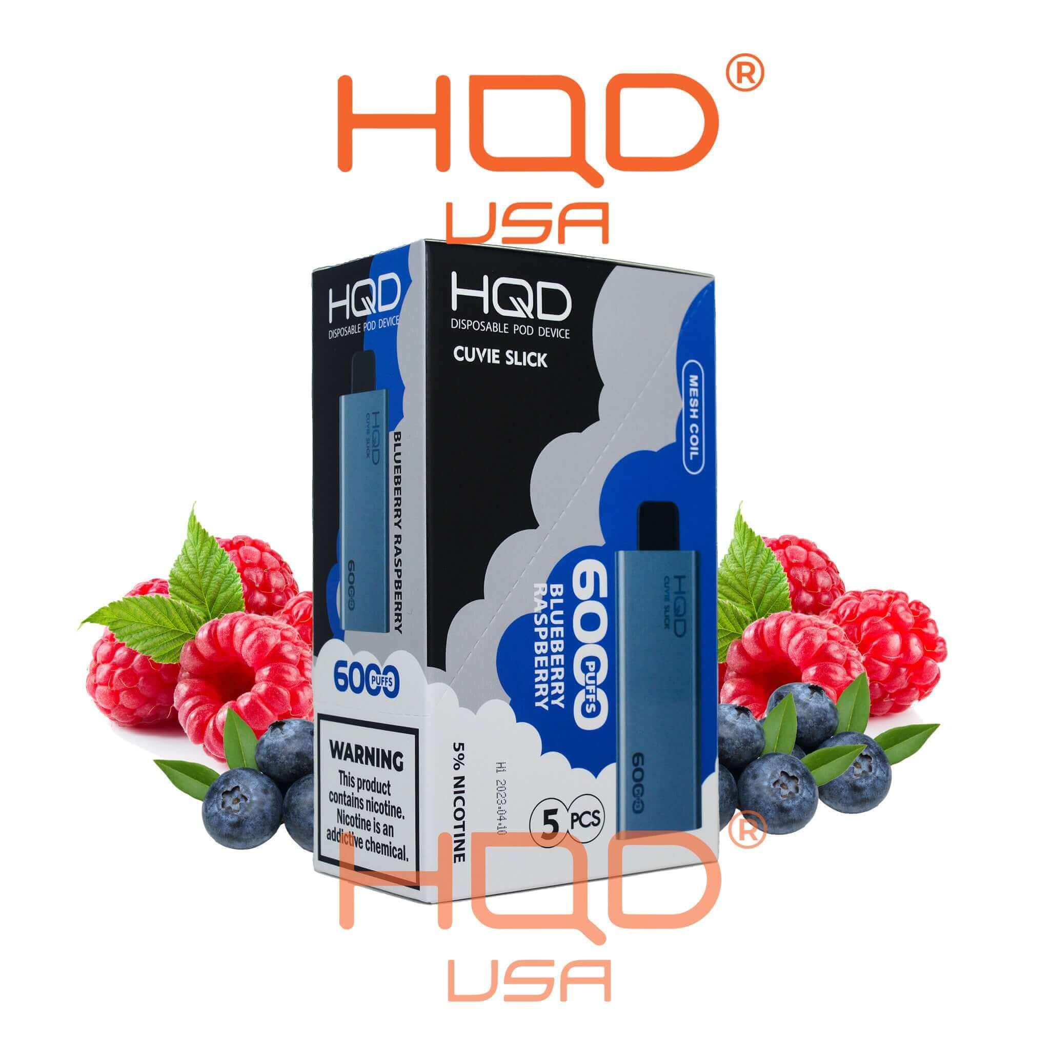 Vapes Kaufen HQD Cuvie Slick 6000 - Black Ice 5% Nicotine Disposable Pod Vape  Hqd Cuvie Slick 6000 Disposable Vape 5 Pck Pack