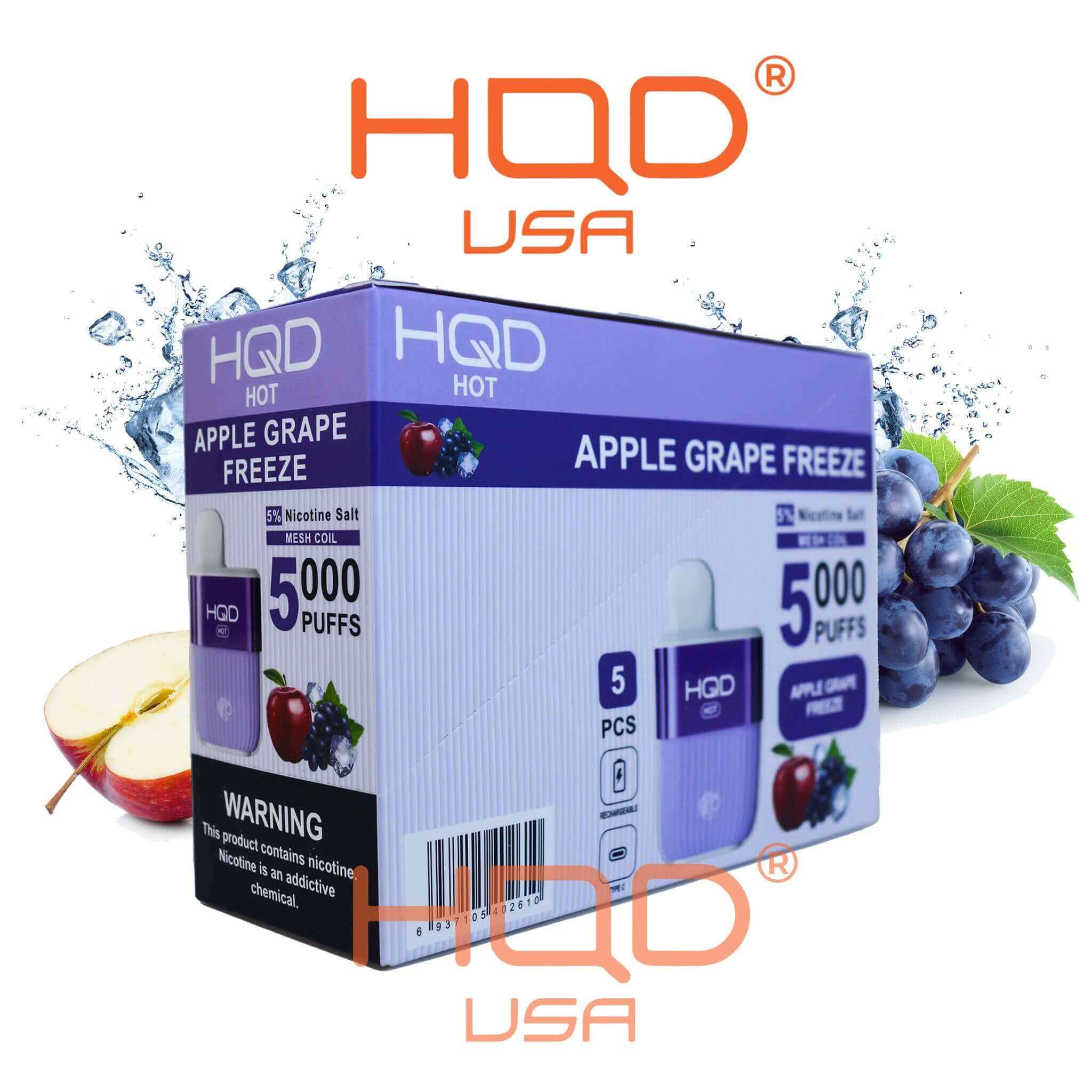 HQD | HOT (5 Pack) | Disposable Vapes | HQD Tech USA