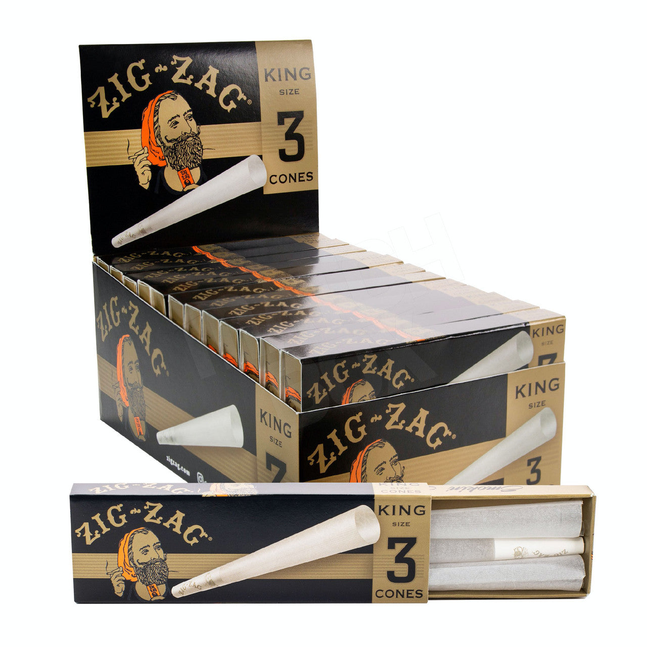 Zig Zag Ultra Thin Pre Rolled Cones King Size