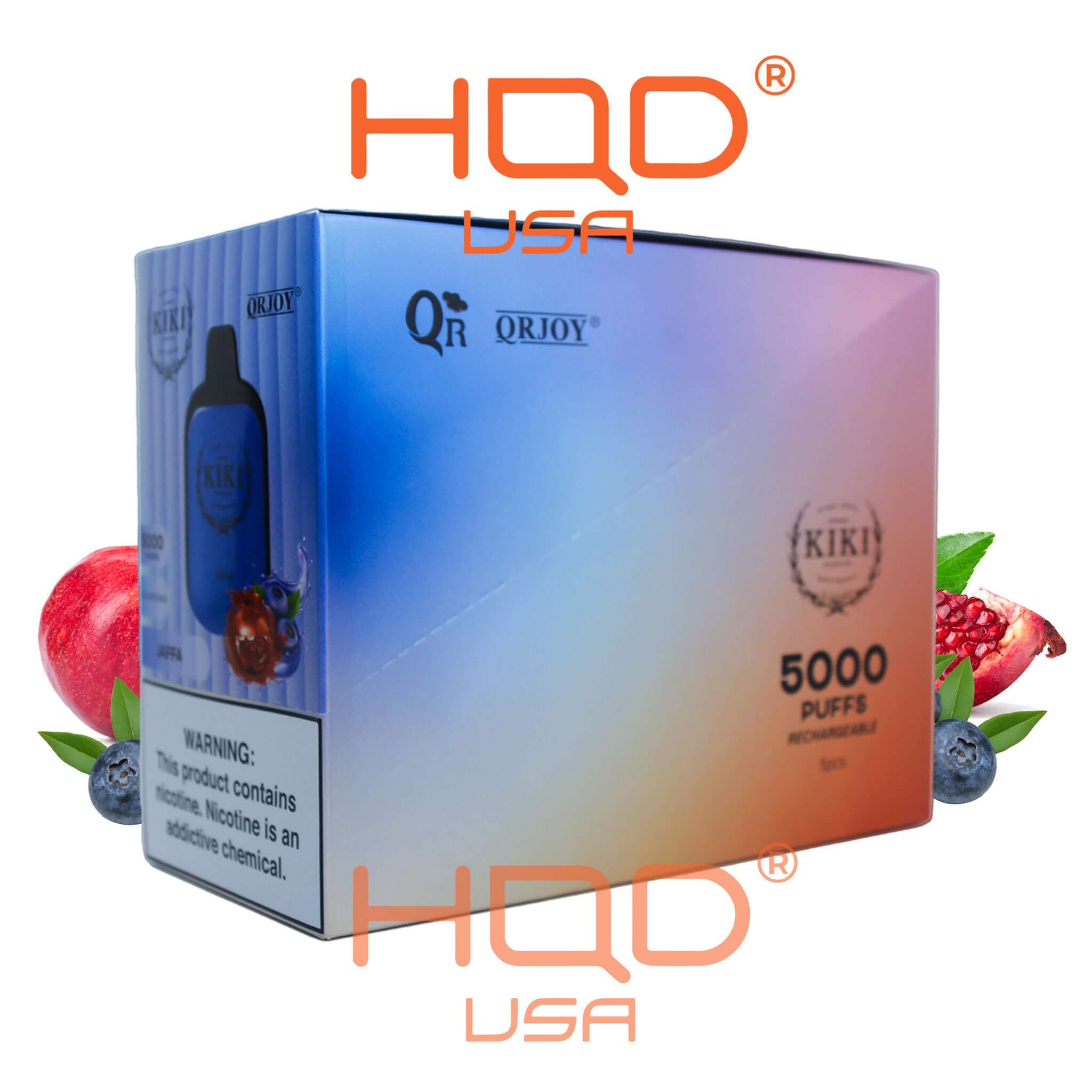 KIKI | On The Go 5K (5-Pack) | Disposable Vapes | HQD Tech USA