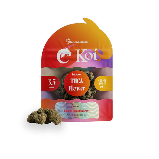 Koi Banana Cream Jealousy THC-A Flower - 3.5g - hqdtechusa