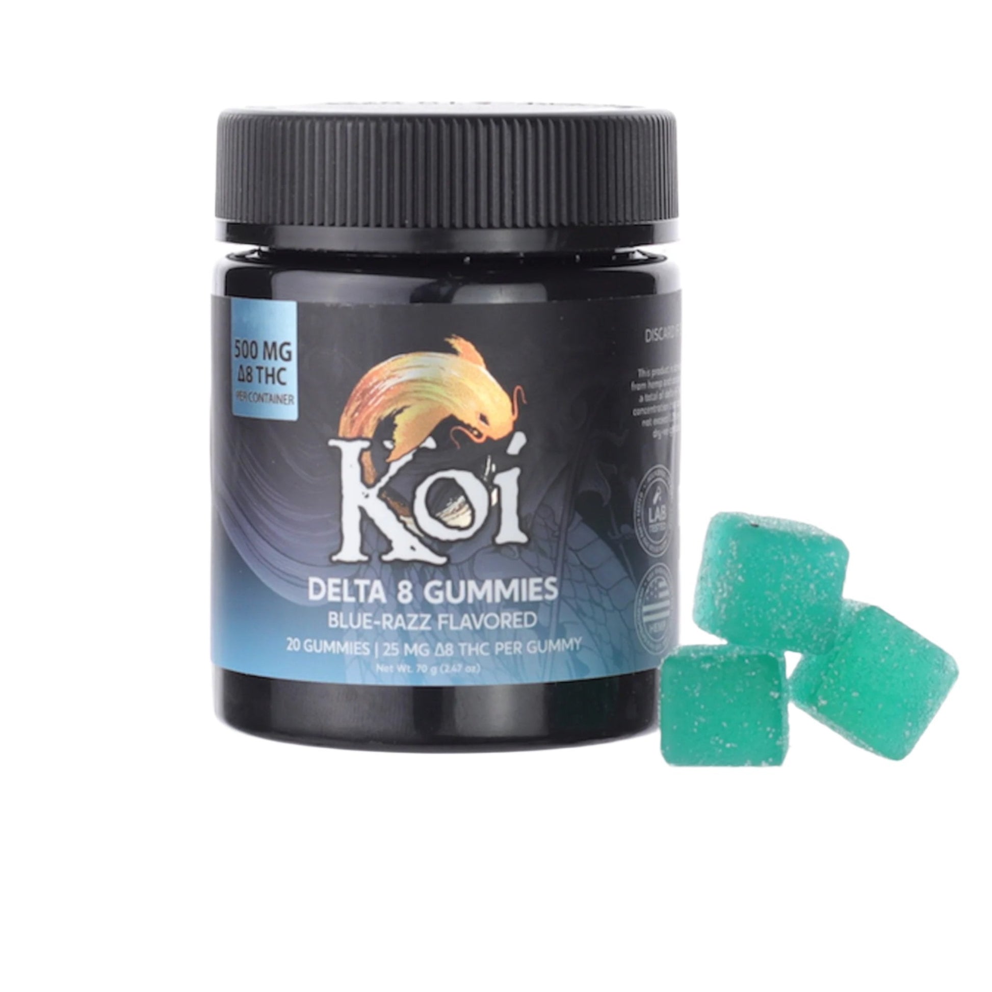 Koi Delta 8 Blue Razz Gummies - hqdtechusa