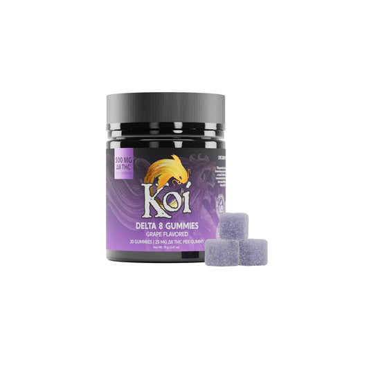 Koi Delta 8 Grape Gummies - 500mg - hqdtechusa