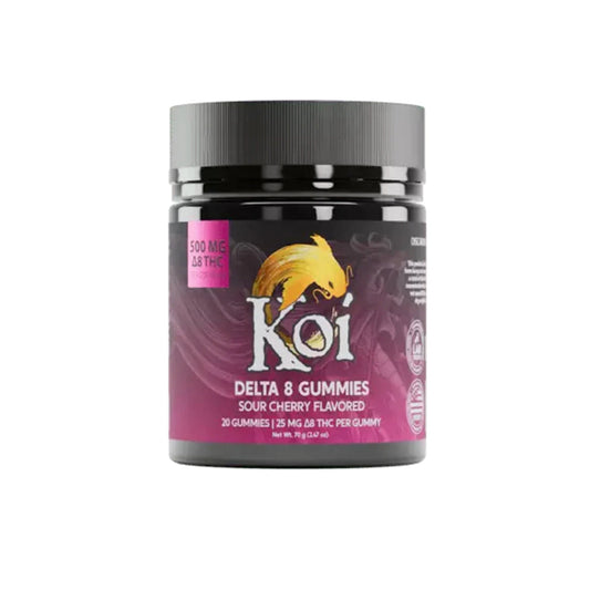 Koi Delta 8 Sour Cherry Gummies - 500mg - hqdtechusa